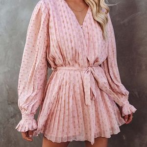 Walking on Sunshine Metallic Pleated Romper from Vici